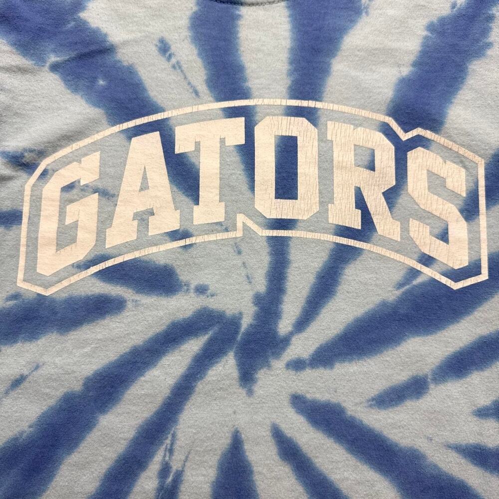 Blue & White Florida Gators Tie-Dye Long Sleeve Tee - Picture 2 of 4